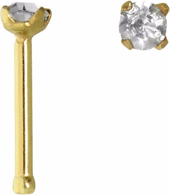 Immagine prodotto Bijouteria Piercing per naso (Vetro (di orologio), Placcatura in oro (placcatura oro), Acciaio chirurgico 316L)