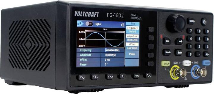 Produktbild Voltcraft FG-1602 Funktionsgenerator netzbetrieben 1 µHz - 60MHz 2-Kanal Arbiträr