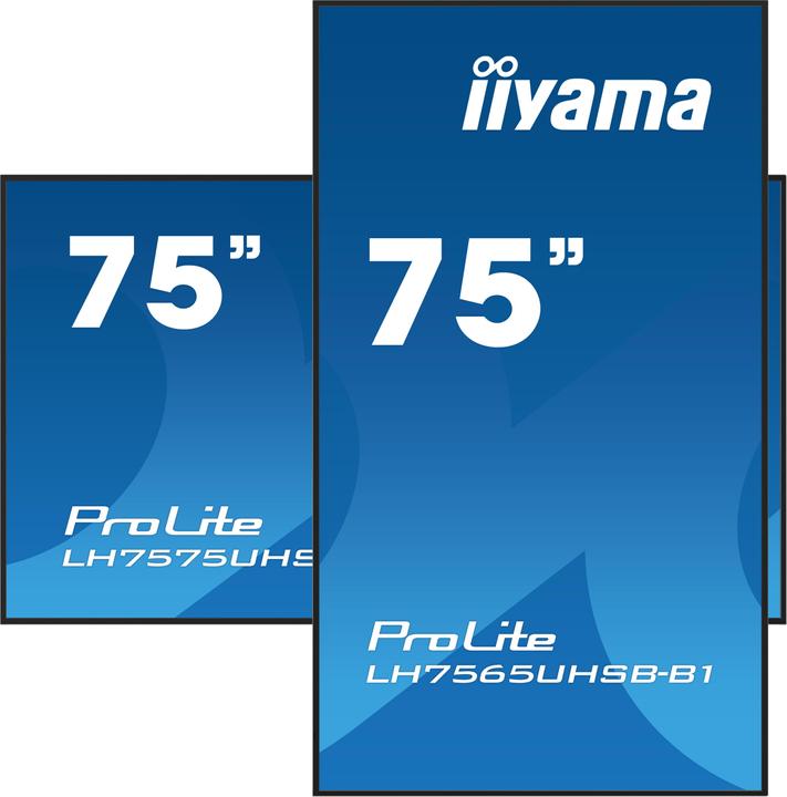 Productafbeelding iiyama 75 INCH DALLE IPS 4K UHD 3840X2160 8MS 24/7 500CD/M2 1200: 1 3XHDM (3840 x 2160 Pixels, 75")