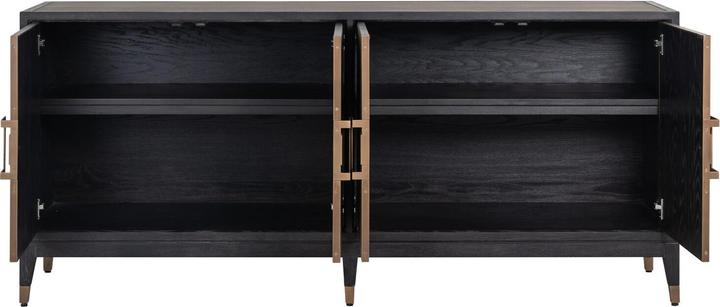 Actual product image Richmond Interiors Sideboard Bloomingville black gold brushed 193 (193 x 45 x 86 cm)