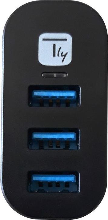 Actual product image Techly Mini Rotating Hub with 3 USB 3.0 (USB-C, 3 Ports)