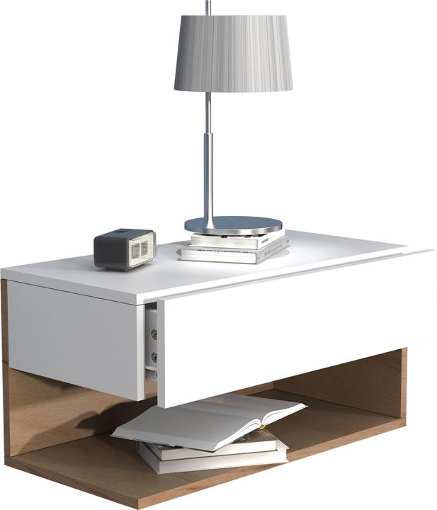 Produktbild VCM Holz Wandschublade Nachtschrank Wandboard Schublade Konsole Nachttisch Usal XL 60 cm (60 x 32 x 30 cm)