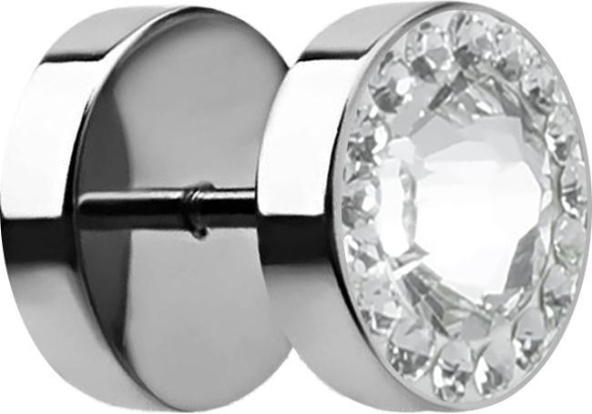 Immagine prodotto Star Piercing Tappo finto con cristallo Swarovski piccolo e grande in argento (Acciaio chirurgico 316L)