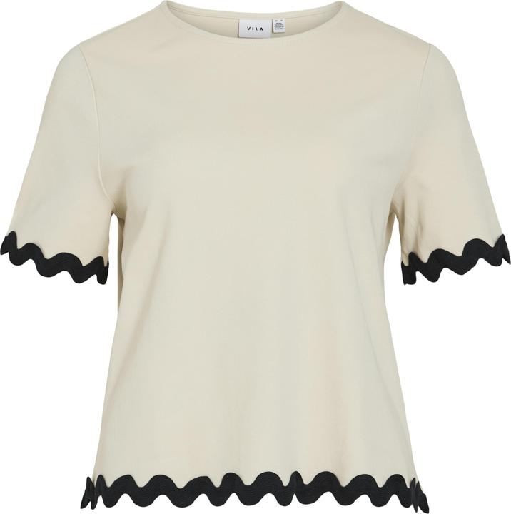 Image du produit Vila VICALISA Rundhals Oberteil mit kurzen Ärmeln (XL)