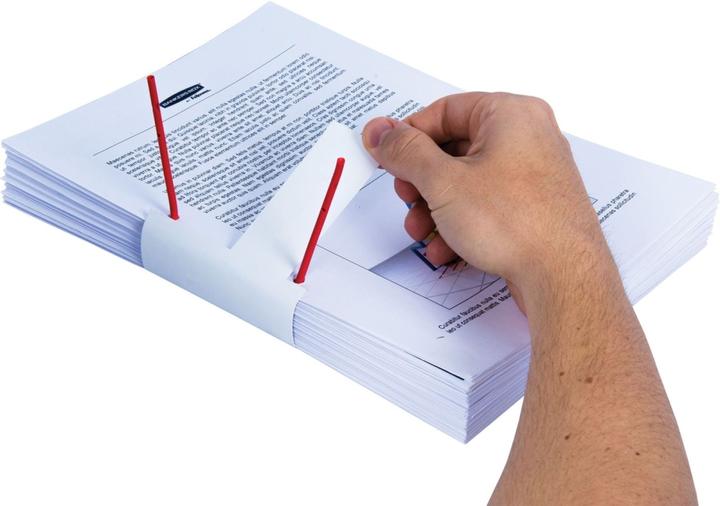 Produktbild Fellowes BANKERS BOX BBD Archiv-Abheftbügel, rot zweiteilig, aus kunststoffbeschichtetem flexiblem Metall