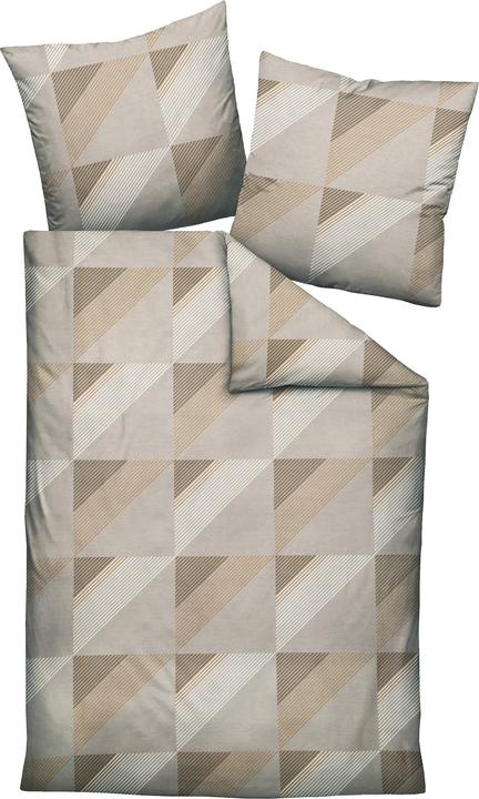 Immagine prodotto Janine Lenzuola di raso Mako J.D. 87065 taupe (Copripiumino, 135x200 cm, 80x80 cm)