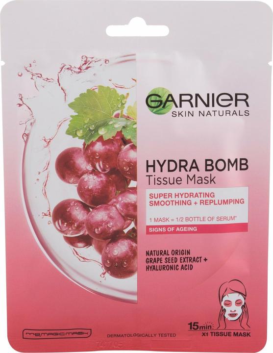 Produktbild Garnier Hydra Bomb Tissue Mask - Textile moisturizing mask - 32.0g