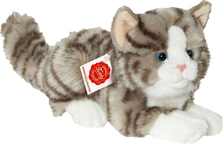 Image du produit Teddy Hermann Chat couché peluche (20 cm)