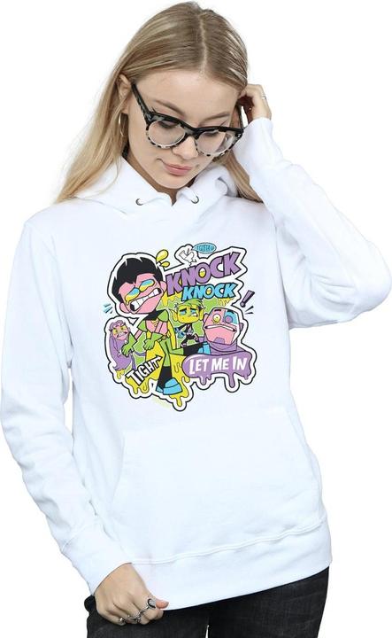 Actual product image Womens/Ladies Teen Titans Go Knock Knock Hoodie (S)