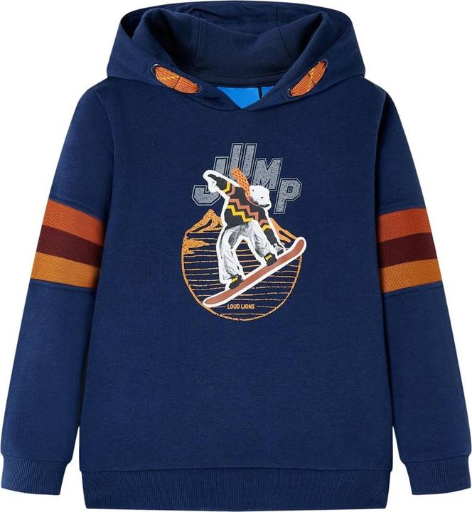 Produktbild VidaXL Kinder-Kapuzenpullover Marineblau 92,Material: 92 (92)