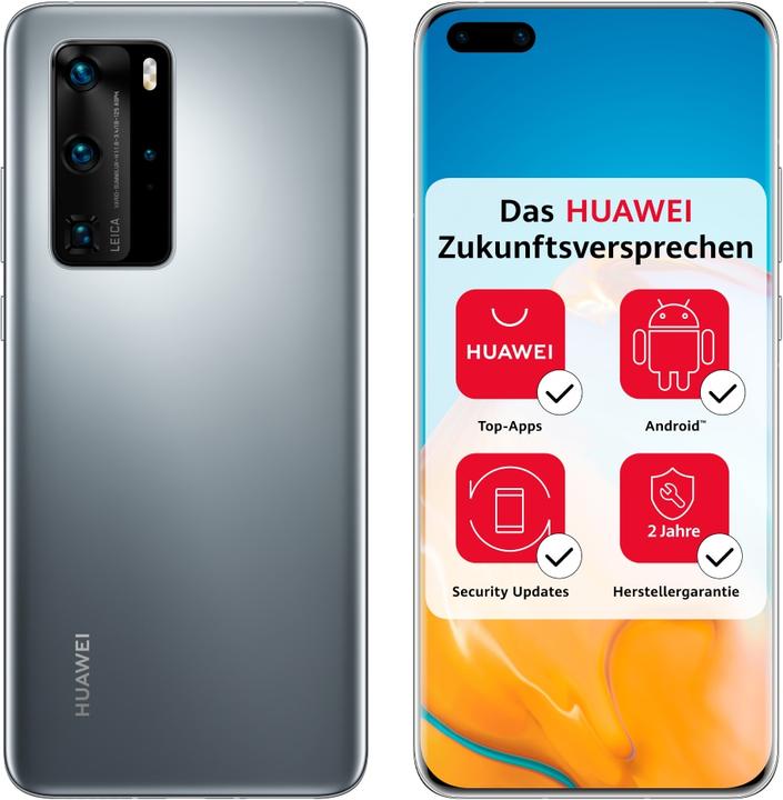 Image du produit Huawei P40 Pro (256 Go, Silver Frost, 6.58", Double SIM hybride + eSIM, 50 Mpx, 5G)