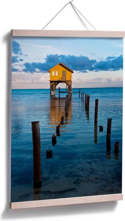 Produktbild Trenddeko Haus auf dem Meer (80 x 120 cm)