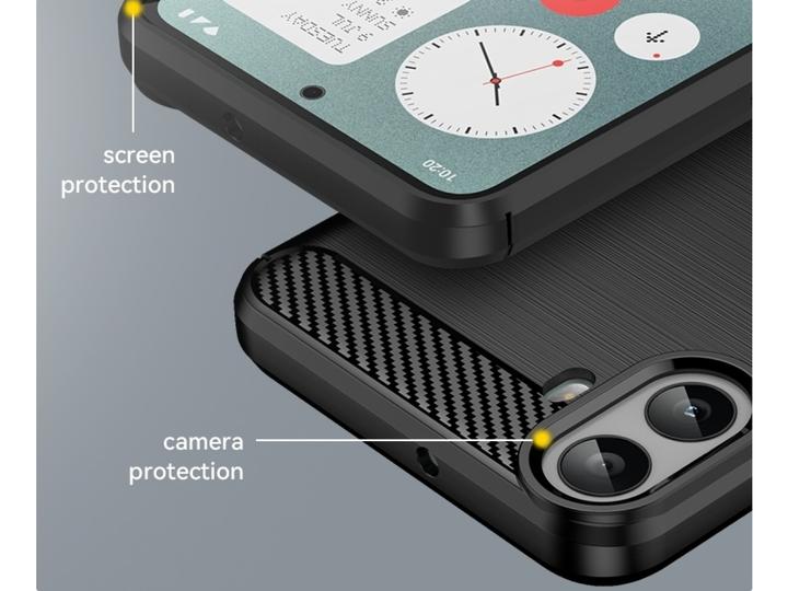 Productafbeelding Screenguard Carbon Brushed Soft TPU (Nothing CMF Phone 1)