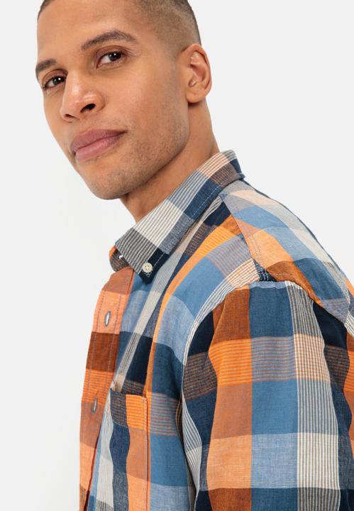 Image du produit Camel Active Chemise à carreaux en lin mélangé (M)