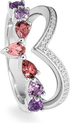 Actual product image Breuning RING - E.ROSA TURMALINE/Brill. 0,138 Ct. H/si (62, 585/14 K Gold)
