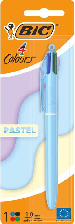 Produktbild Bic Mehrfarbenkugelschreiber 4 Colours Pastel 1 Stück (Blau, Gelb, Lila, 1 x)