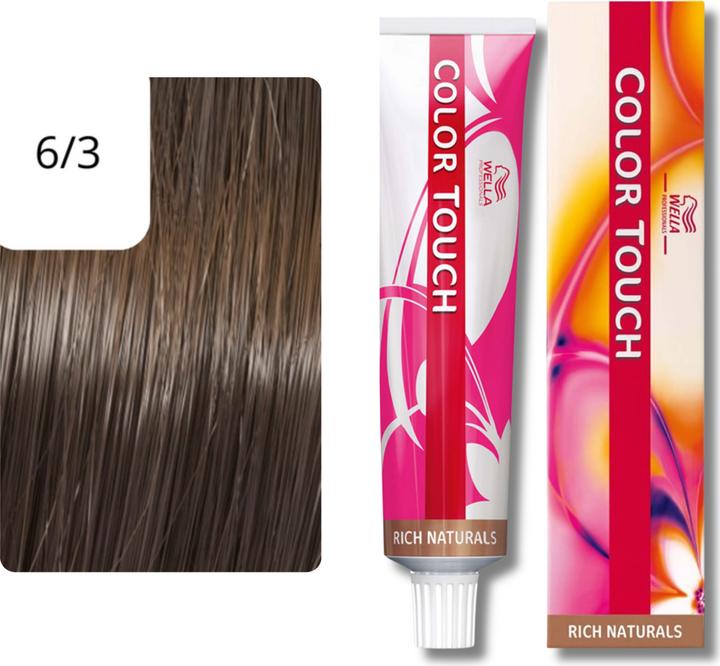 Actual product image Wella Colour Touch Rich Naturals (6/3 dark blond gold)
