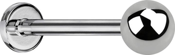 Produktbild Star Piercing Micro Labret silber mit Kugel (Titan G23)