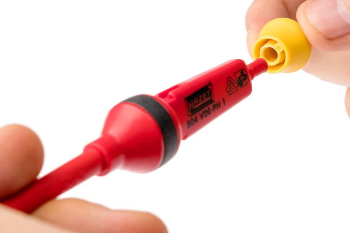 Produktbild HAZET Schraubendreher Satz ∙ schutzisoliert 804VDE/14 ∙ Pozidriv Profil PZ, Kreuzschlitz Profil PH,… (Schlitzschrauben, Torx (TX), Pozidriv-Kreuzschlitz (PZ), Phillipps-Kreuzschlitz (PH))