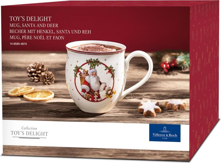 Actual product image Villeroy & Boch Becher mit Henkel, Santa und Reh Toy's Delight (390 ml, 1 x)