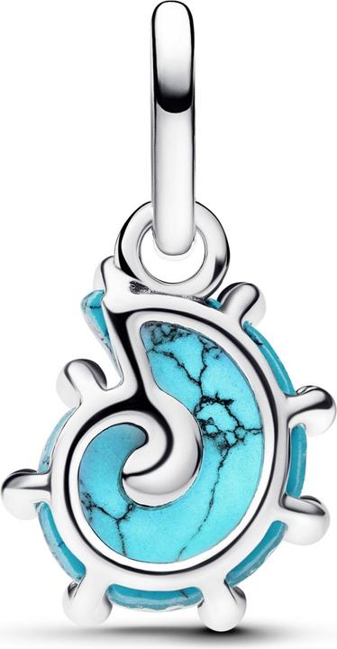 Image du produit Pandora Charm pendentif escargot de mer en verre de Murano bleu (Verre de Murano, Pierres de zirconium)