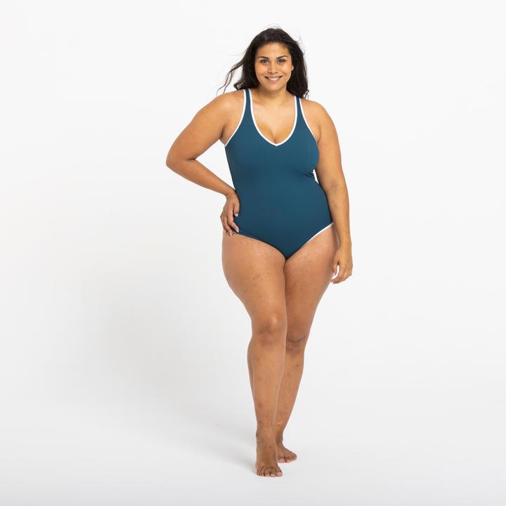 Produktbild Nabaiji Badeanzug Damen Virginia dunkelblau (38)
