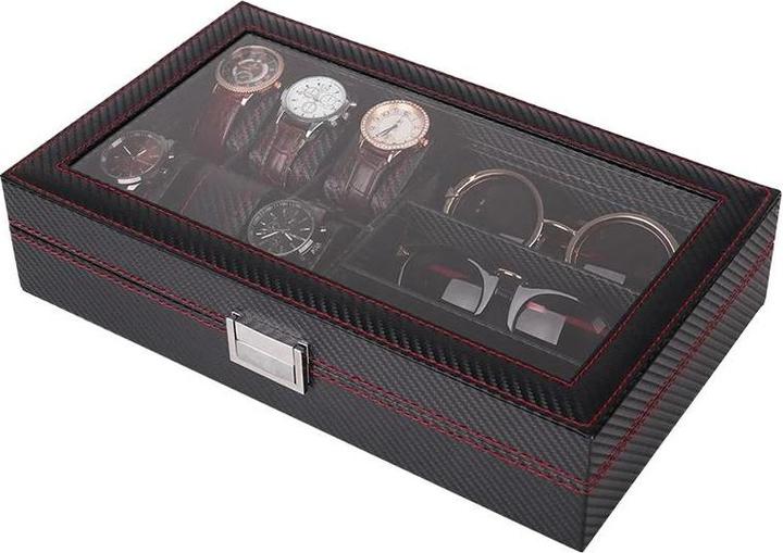 Actual product image JTI Watch box with compartments for sunglasses
