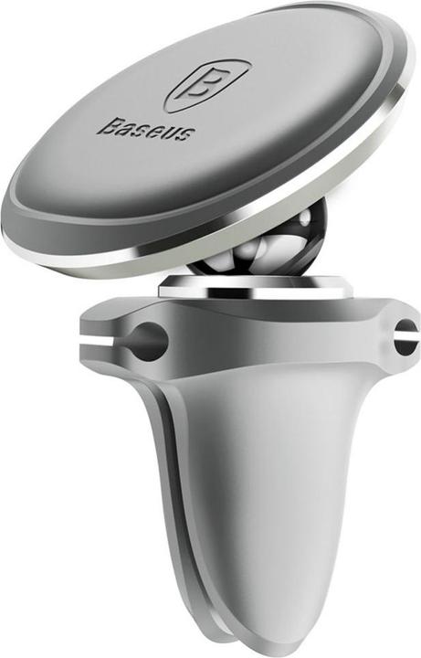 Produktbild Baseus Magnetic Air Vent Car Mount Holder with cable clip (silver)