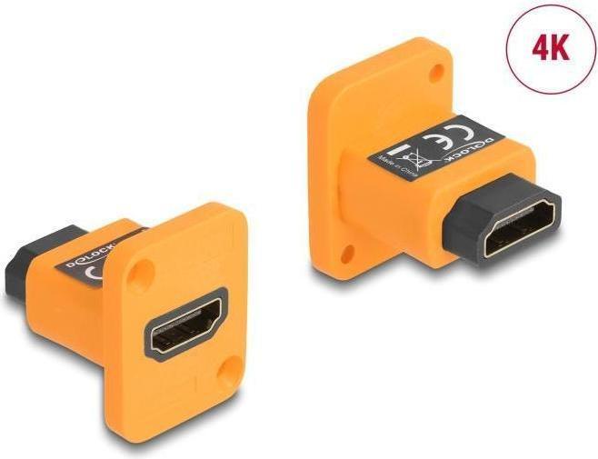 Immagine prodotto Delock Modulo di tipo D da presa HDMI-A a presa 4K arancione (HDMI, 3.30 cm)