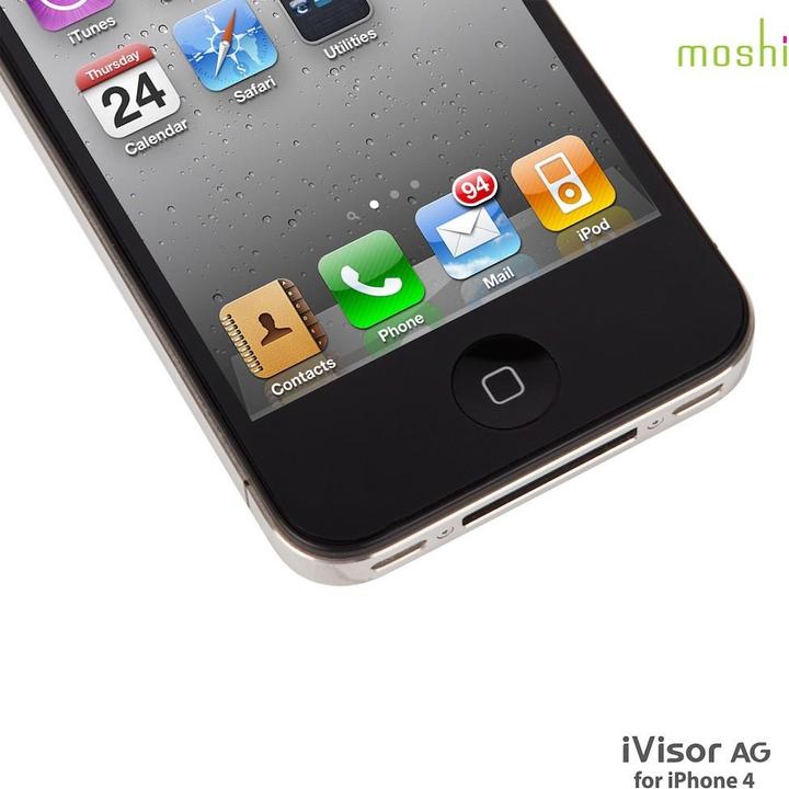 Immagine prodotto Moshi Protettore di schermo iVisor AG per iPhone 4/4S (1 Pezzo/i, Apple iPhone 4, Apple iPhone 4s)