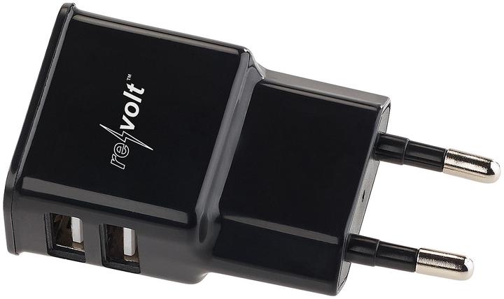 Produktbild Revolt Mini Pico 2-fach-USB-Netzteil (10.50 W)