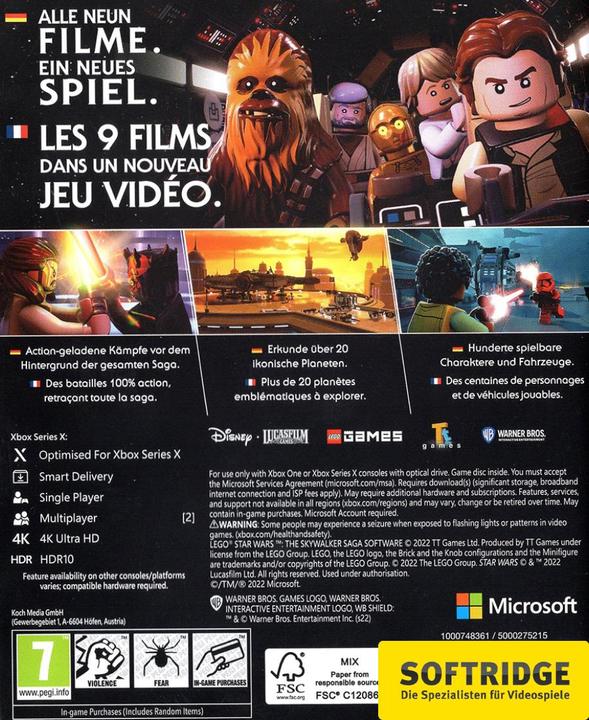 Immagine prodotto WB Lego Star Wars: The Skywalker Saga (Xbox One S, DE)