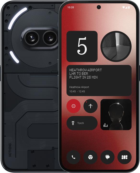 Nothing Phone (2a) (256 GB, Schwarz, 6.70", Dual SIM, 50 Mpx, 5G)