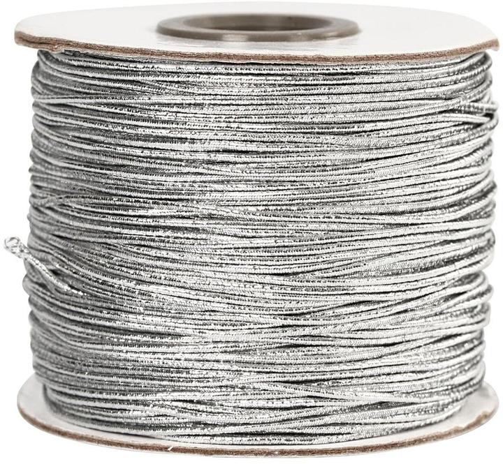 Immagine prodotto Creativ Company Cordone elastico 1 mm argento, 100 m