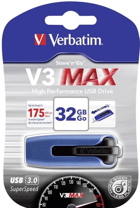 Actual product image Verbatim V3 Max (32 GB, USB 3.0, USB-A)
