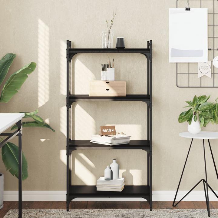 Produktbild VidaXL Bücherregal 4 Böden Schwarz 60x30x120 cm (60 x 30 x 120 cm)