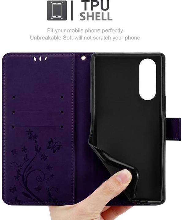 Actual product image Cadorabo Flower Book Cover (Sony Xperia 5)