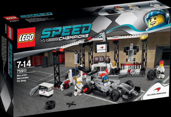 Actual product image LEGO Speed Champions McLaren Mercedes Pit Stop (75911, LEGO Speed Champions)