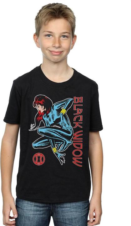 Produktbild Black Widow In Action TShirt Jungen (140, 146)