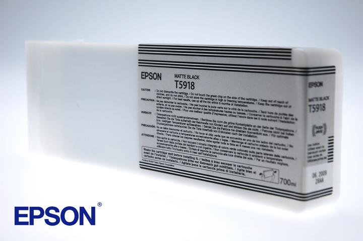 Actual product image Epson T5918 Ink Cartridge Matte Black Standard Capacity 700ml 1-pack (MBK)