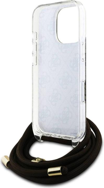Produktbild Guess GUHCP16LHC4SEW iPhone 16 Pro 6.3" brązowy/brown hardcase Crossbody Cord 4G Print