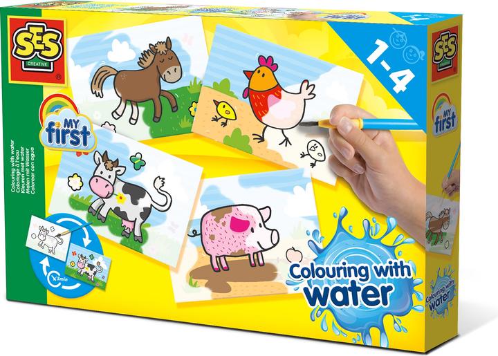Image du produit Ses Mes premières couleurs avec de l'eau - Animaux de ferme