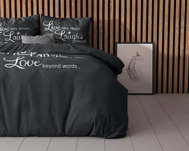 Actual product image Sleeptime Duvet cover Live, laugh and love (Duvet cover, 240 x 220 cm)
