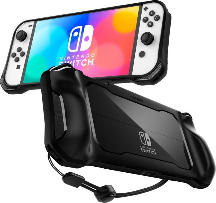 Actual product image Spigen Rugged Armor Nintendo Switch OLED Matte Black (Switch OLED)