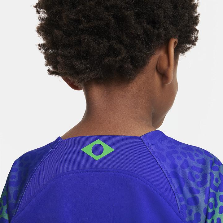 Image du produit Nike Brésil Extérieur Jeu de maillots pour jeunes enfants Coupe du Monde (M)