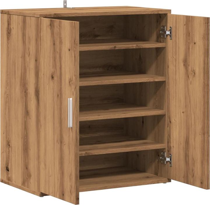 Immagine prodotto VidaXL Schuhregal Schuhschrank Schuhkommode Schuhaufbewahrung Artisan-Eiche (60 x 35 x 70 cm)