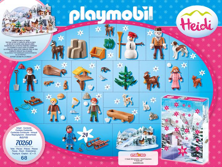 Produktbild Playmobil Adventskalender Heidis Winterwelt