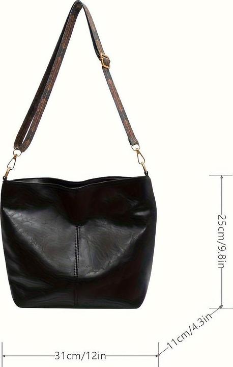 Actual product image Only-Bags.Store Vintage large capacity hobo bag, retro shoulder bag, women's bohemian handbag & purse