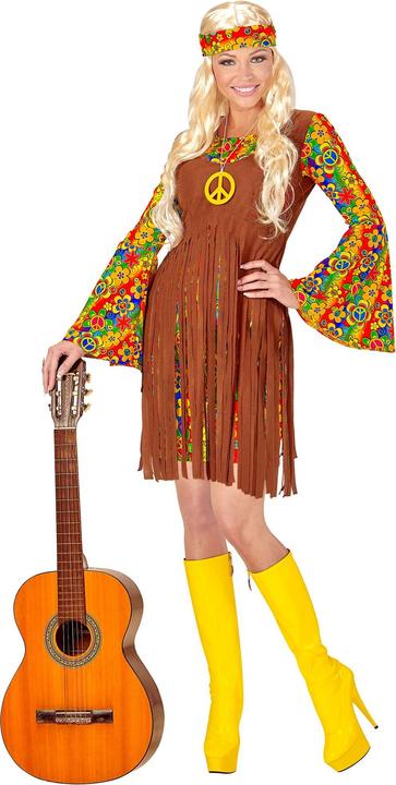 Actual product image Widmann Costume Hippie Girl: Flower Power Outfit (L)