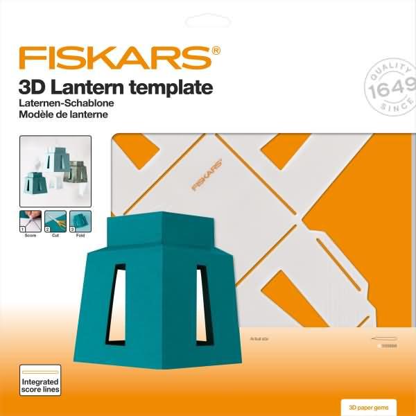 Produktbild Fiskars 1059568 3D Papier-Juwel, Laternen-Schablone, Weiss